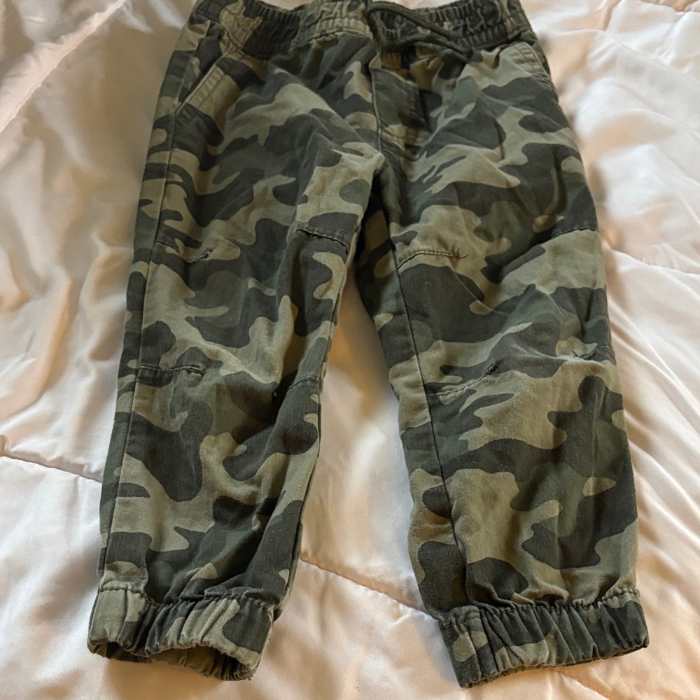 Garanimals Camo Joggers in Olive and Dark Green